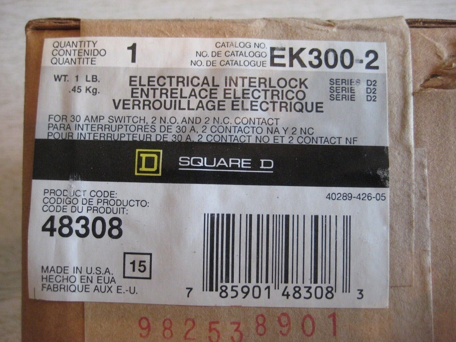 Square D EK300-2 Electrical Interlock