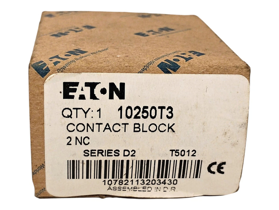 Cutler-Hammer 10250T3 Series D2 600VAC/250VDC AC/DC 6 A 2NC Contact Block