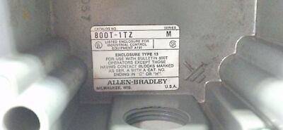 Allen-Bradley 800T-1TZ Ser M Single Push Button Enclosure