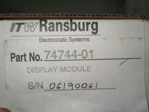 ITW Ransburg 74744-01 Display Module