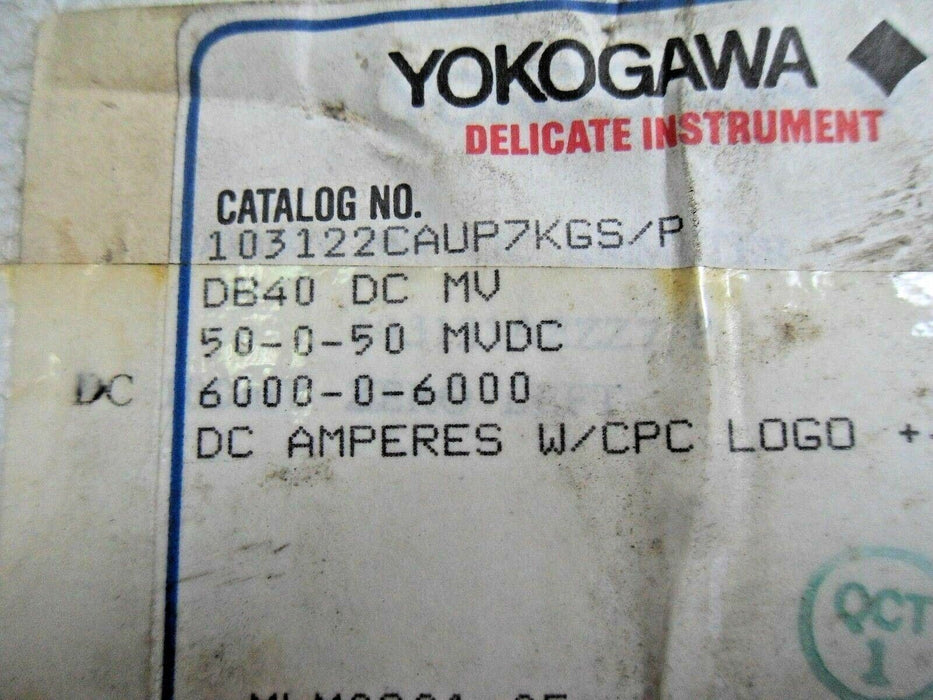 1 YOKOGAWA 103122CAUP7KGS/P AMP GAUGE