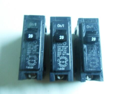 3 Cutler-Hammer CL120 Circuit Breakers