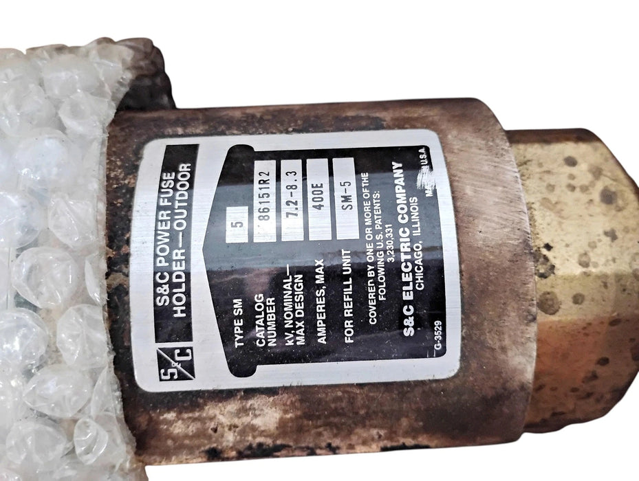 S&C Electric 86151R2 7.2-8.3 kV 400E A SM-5 Outdoor Fuse Holder