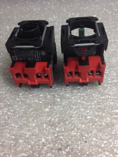 2 Telemecanique DFSN11 Contact Block W/ Light Modules