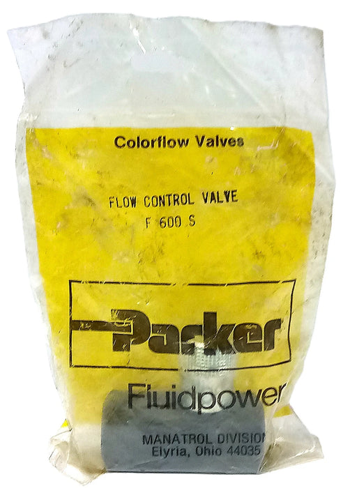 Parker F600S COLORFLOW 5000 psi 8 GPM 3/8 in NPT Hydraulic Flow Control Valve