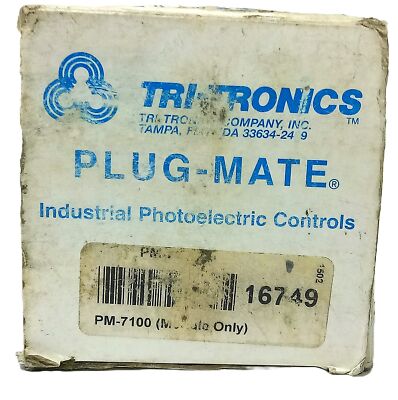 TRI-TRONICS PM-7100 16749 120 V AC 1/4 HP Photoelectric Control Safety Relay