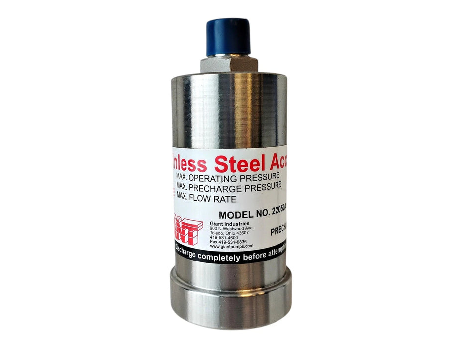 Giant Pumps 22050A 2700 PSI 12 GPM Stainless Steel Accumulator
