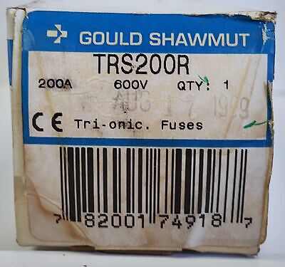 Gould Shawmut TRS200R TRI-IONIC 600 V 200 A RK5 Current-Limiting Time-Delay Fuse