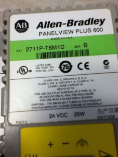 Allen-Bradley 2711-PT6M1D SERIES B PANEL VIEW PLUS 600