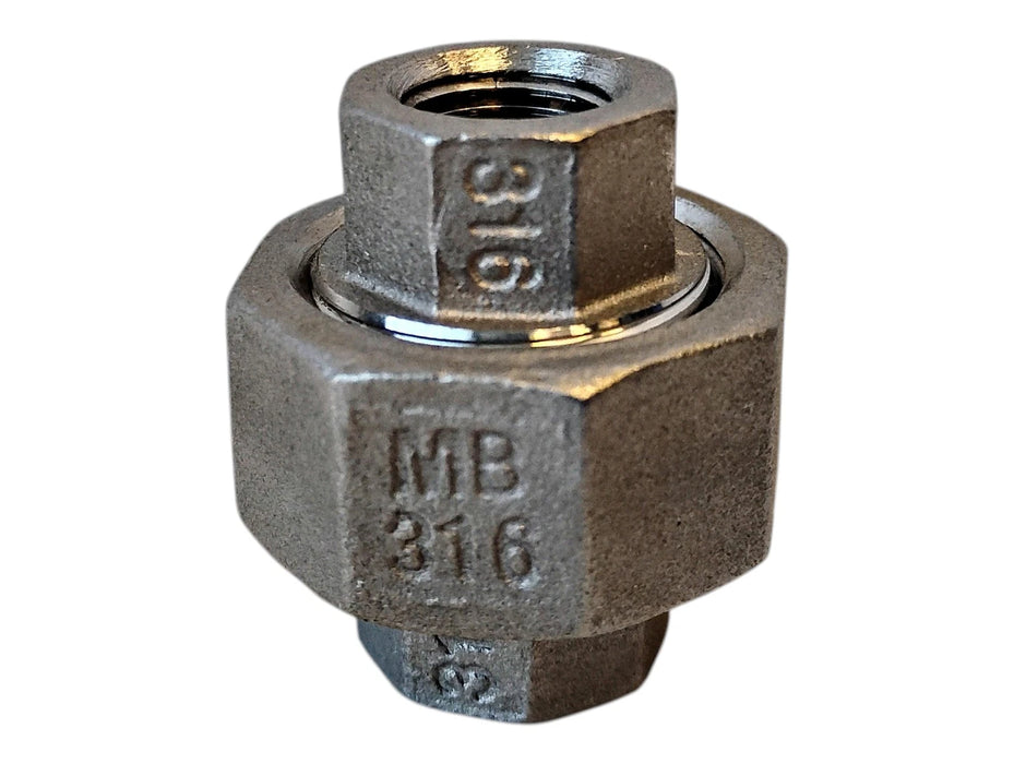Merit Brass K687-02 1/8" FNPT 316 Stainless Steel Pipe Union