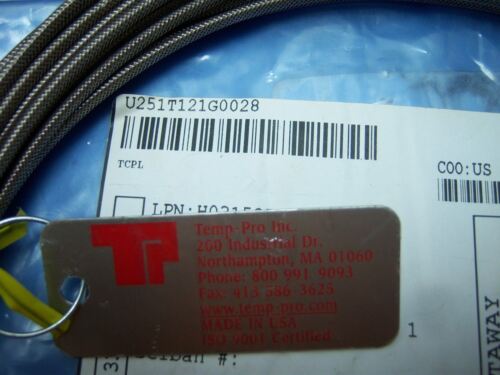 Temp-Pro Thermocouple U251T121G0028 Energy Plant item