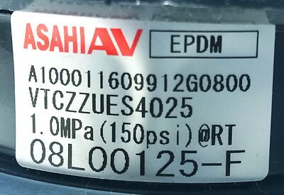 ASAHI VTCZZUES4025 1210007 1 in PVC True Union Ball Check Valve w/ EPDM O-rings