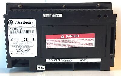 Allen-Bradley 2711-B5A10L1 Ser H Rev B FRN 4.41 24 V DC DeviceNet Panelview 550
