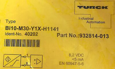 Turck BI10-M30-Y1X-H1141 8.2 V DC Inductive Proximity Sensor