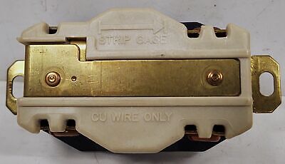 Hubbell HBL2420A 3 Pole 4 Wire 20 A 3 Phase 250 VAC Twist-Lock Receptacle