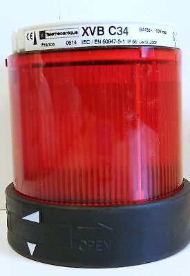 Telemecanique XVB-C34 12...230V 10W Red Steady Stacklight No bulb