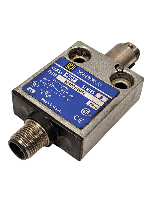Square D 9007MS02S0054 240VAC/28VDC 10 A Roller Plunger Limit Switch