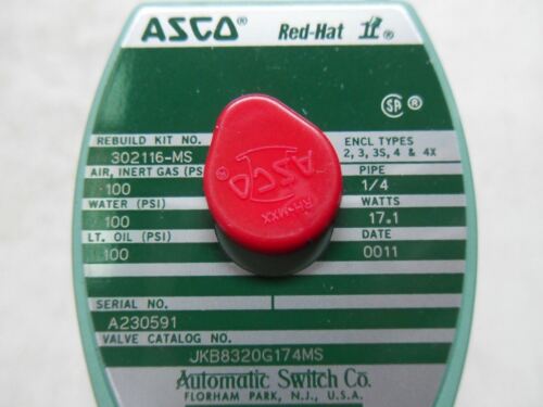 1 ASCO JKB8320G174MS VALVE