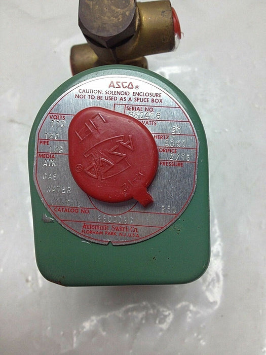 ASCO 8300D3G Valve No Box