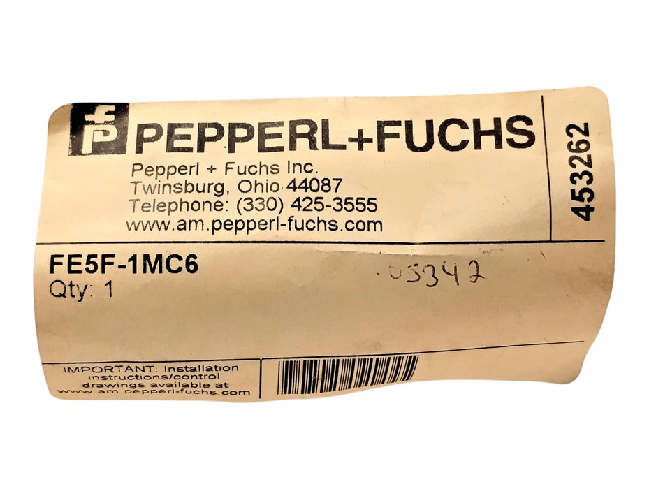 Pepperl Fuchs FE5F-1MC6 10-28 V DC Fiber-Optic Photoelectric Sensor
