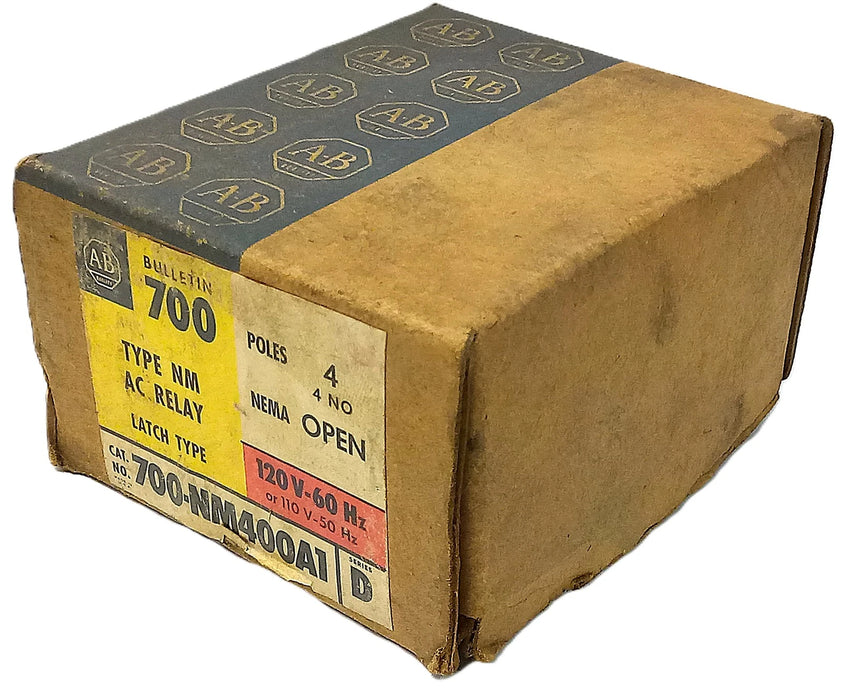 Allen-Bradley 700-NM400A1 300 V AC 10 A Type NM Latching Relay w/ 120 V AC Coil