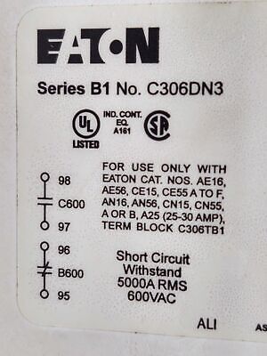 Eaton C306DN3 32 A 600 V Thermal Overload Relay
