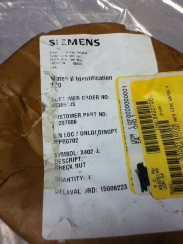 Siemens X402AL Check Nut