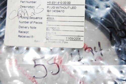 CHIRON AMERICA INC CONNECTOR CABLE H5.931.410.00.00