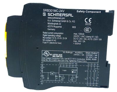 Schmersal SRB301MC-24V SIRIUS 24 V AC/DC Finger Safe Safety Relay