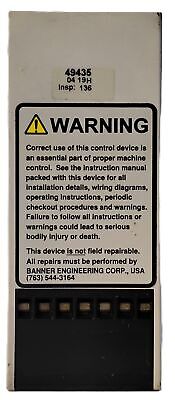 Banner Engineering MM-FM-2A 24 V AC / DC 250 mA Machine Safety Relay