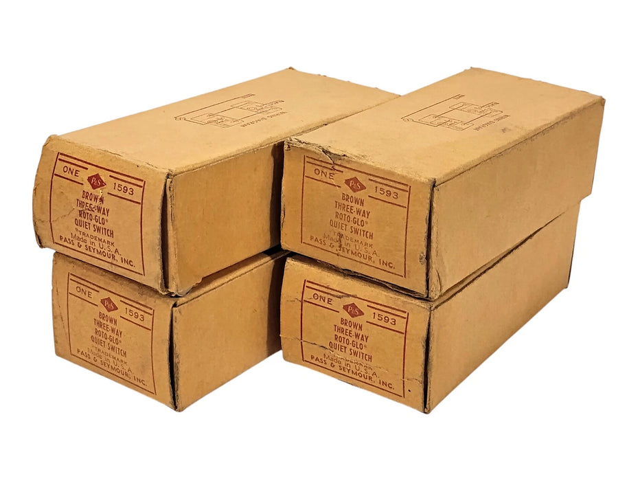 Pass Seymour 1593 ROTO-GLO 120 V AC 15 A Brown Three-Way Switch