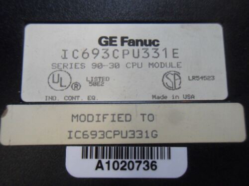 1 GE FANUC IC693CPU331E CPU MODULE