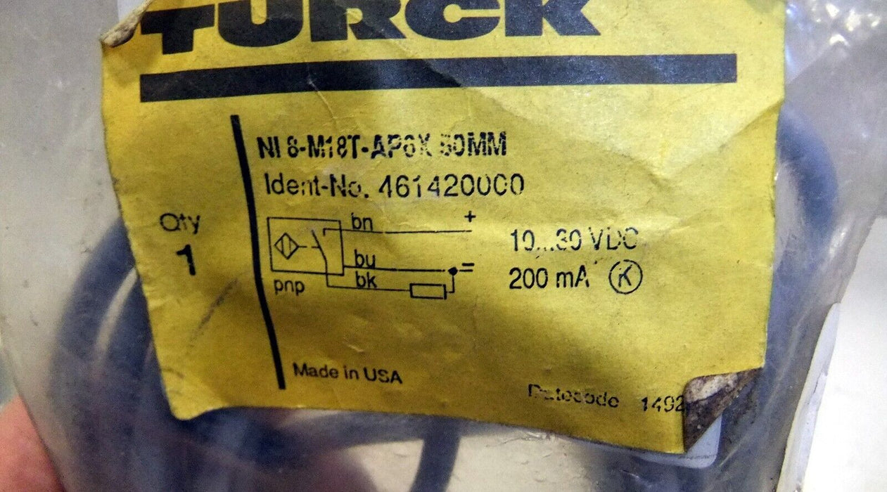Turck Inductive Sensor NI8-M18T-AP6X