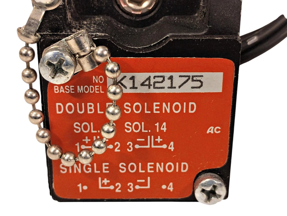 Parker AL11323BKN5301B 150 psi Pneumatic Solenoid Valve w 110/120 V AC Coil