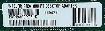 Intel EXPI9300PTBLK PRO/1000 PT 10/100/1000Mbps RJ45 PCI Express Ethernet Card
