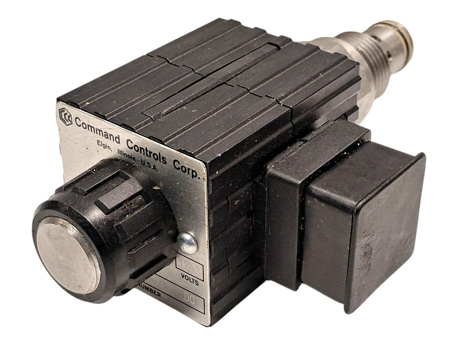 Command Controls PFCV-10-N-0-12-0-0-12DG 150psi Flow Control Valve w/ 12VDC Coil
