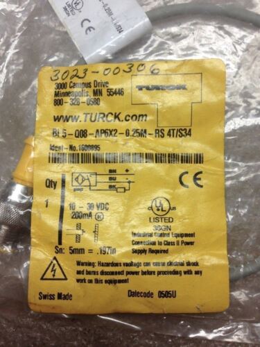Turck BI5-Q08-AP6X2-0.25M-RS SENSOR