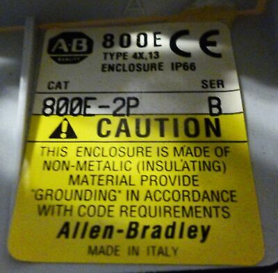 Allen-Bradley 800E-2P Plastic Enclosure