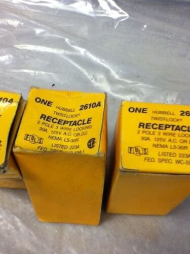 3 Hubbell 2610A Receptacles
