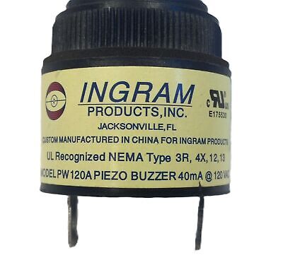 Ingram PW120A Piezo Sound Buzzer 120 VAC