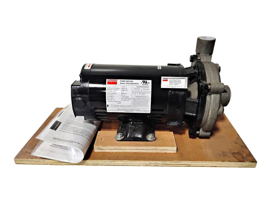 Dayton 2ZXK5 208-230/460 V 1/2 HP 3 PH 3450 RPM Stainless Steel Centrifugal Pump