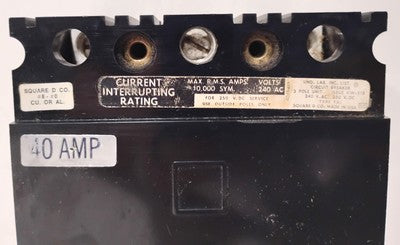 Square D FAL32040 240 V AC 40 A 3 P Circuit Breaker