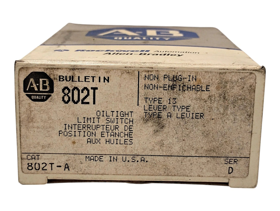 Allen-Bradley 802T-A 600 V 10 A Oiltight Rotary Gear Limit Switch