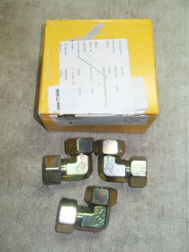 1 LOT OF 3 PARKER EW18ZLA3C ELBOW FITTINGS