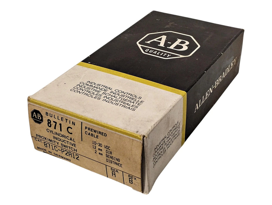 Allen-Bradley 871C-P2A12 Ser A Rev B 10-30 V DC Inductive Proximity Sensor