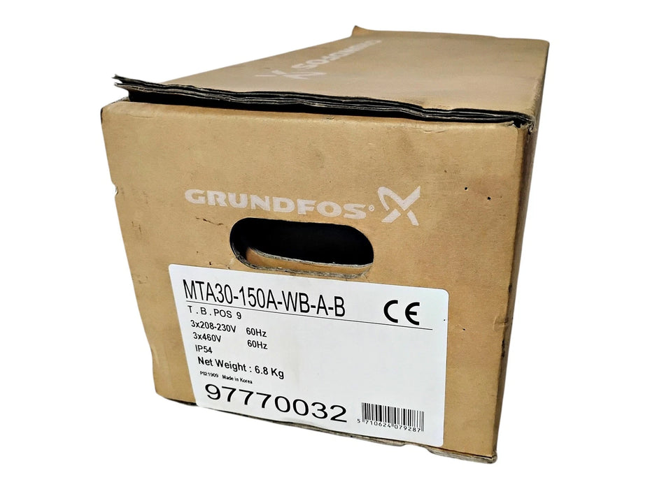 Grundfos MTA30-150A-WB-A-B 97770032 208-230/460 V Single Stage Pump