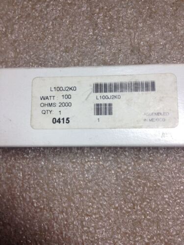 6 OHMITE L100J2K0 RESISTORS