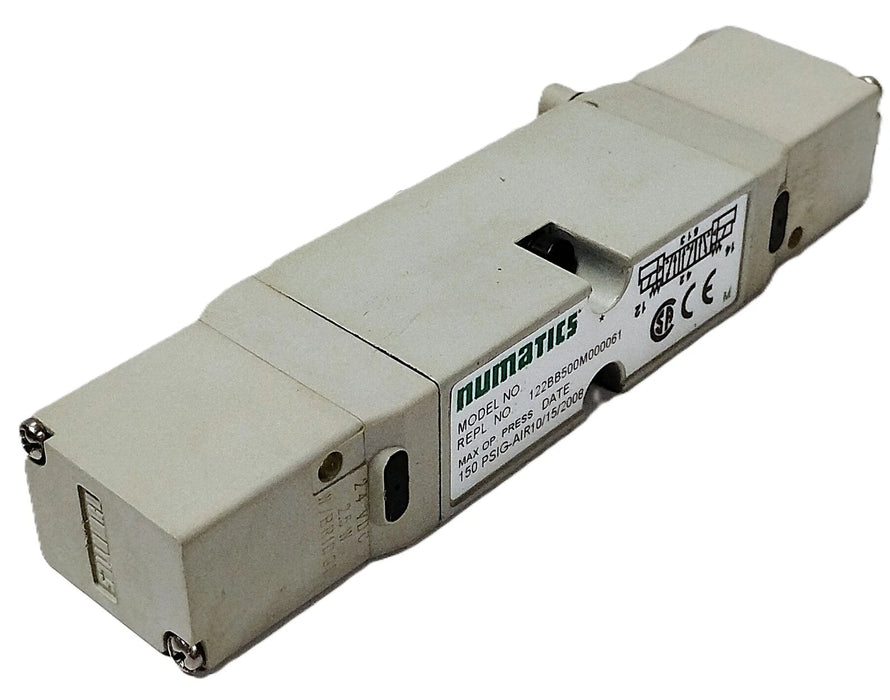 Numatics 122BB500M00061 Pneumatic Solenoid Valve w/ 24 V DC Coils
