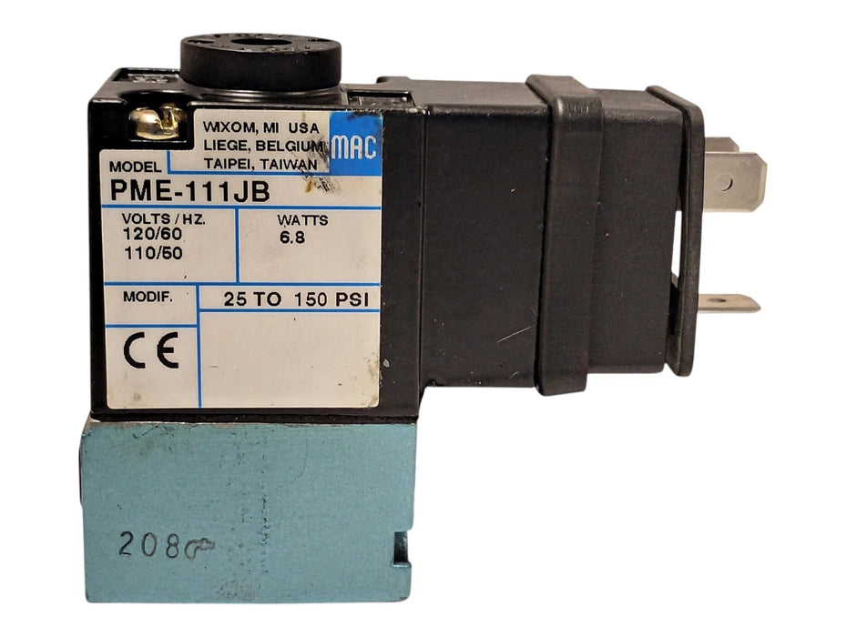 MAC Valves PME-111JB 25-150 psi Solenoid Valve w/ 110/120 V AC Coil