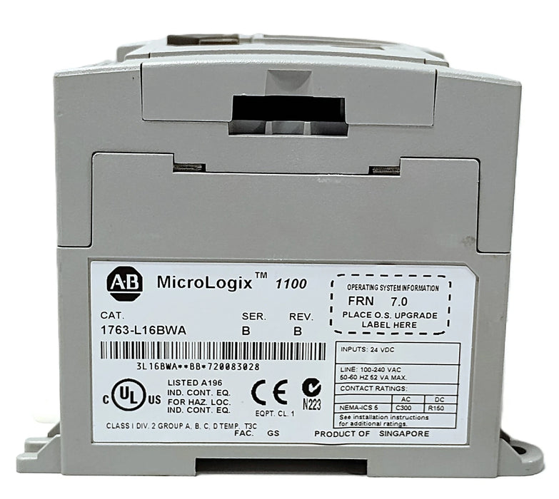 Allen-Bradley 1763-L16BWASer B Rev B FRN 7.0 PLC Processor